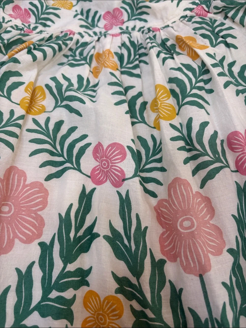 Pink Chicken Adaline Floral Print Girls' Dress with Pink & Yellow Blooms 8